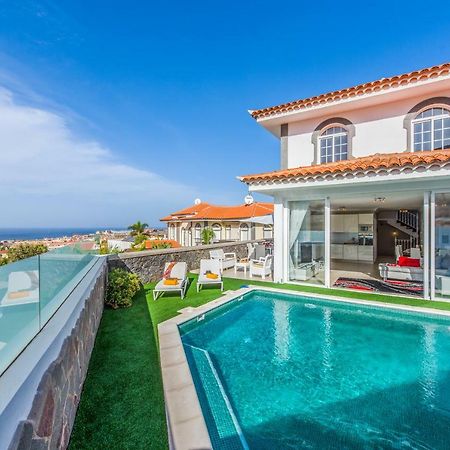 Luxury White Villa With Sea View, Heated Pool Costa Adeje  Buitenkant foto